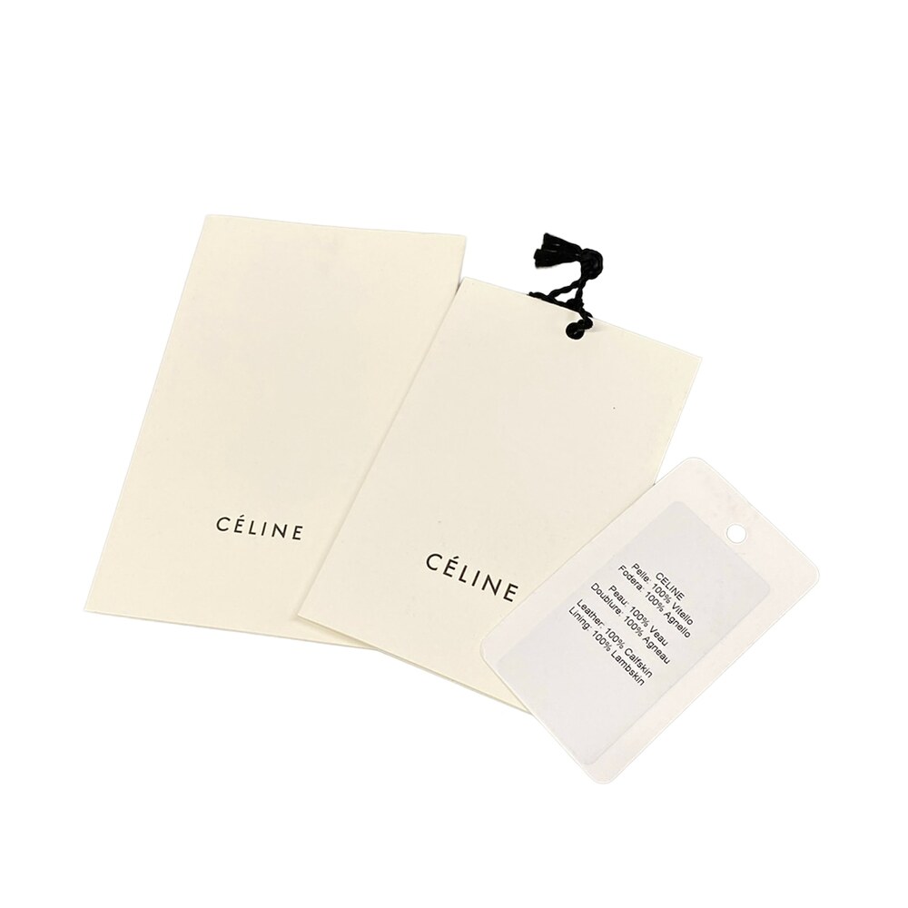 Celine Luggage Mini Shopper Handbag 165213PSJ.02BG Beige Black Navy Leather - Picture 8 of 15
